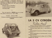 Citroen 2CV, publicite de 1948 (2)